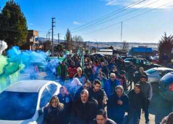ATE marchó en Río Turbio en el marco del 1er Congreso de Derecho Laboral y Sindical