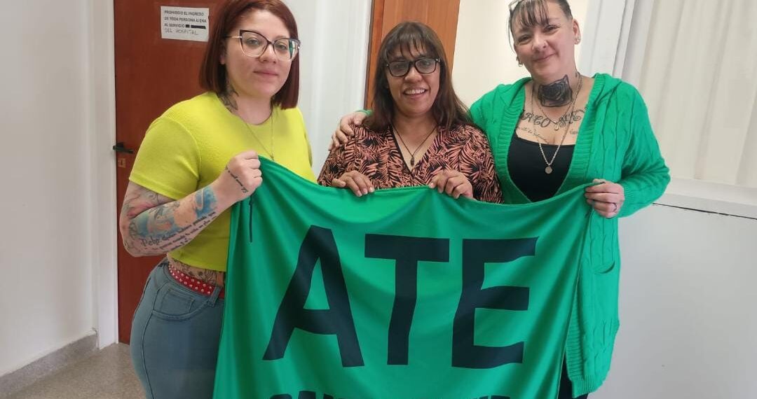 Compañeros y compañeras de ATE elijen nueva delegada en el hospital Zamudio